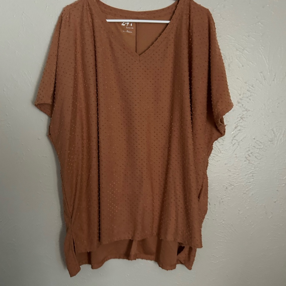Blush V-Neck Women's Top